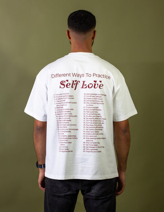 Self Love Tee White